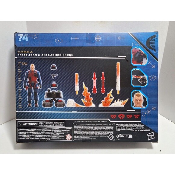 HASBRO GI JOE CLASSIFIED SERIES #74 SCRAP-IRON & ANTI-ARMOR DRONE NIB NEW IN BOX - Picture 2 of 6